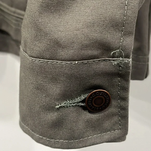 Filson Field Ranger Unlined Jacket in Olive Green Pockets Size M - Picture 4 of 10